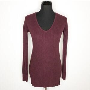 Lululemon The Sweater Life maroon red waffle thermal knit sweater athleisure